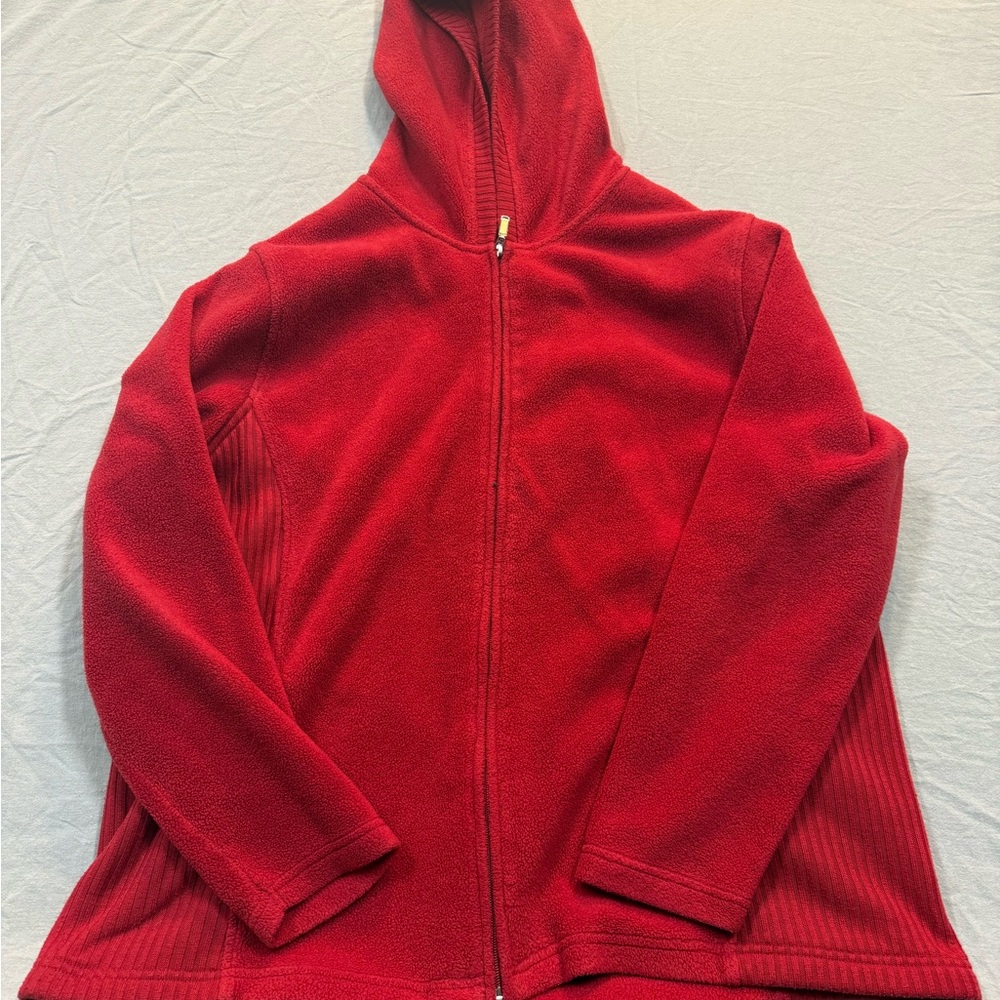 Cozy Red Zip-Up Hoodie